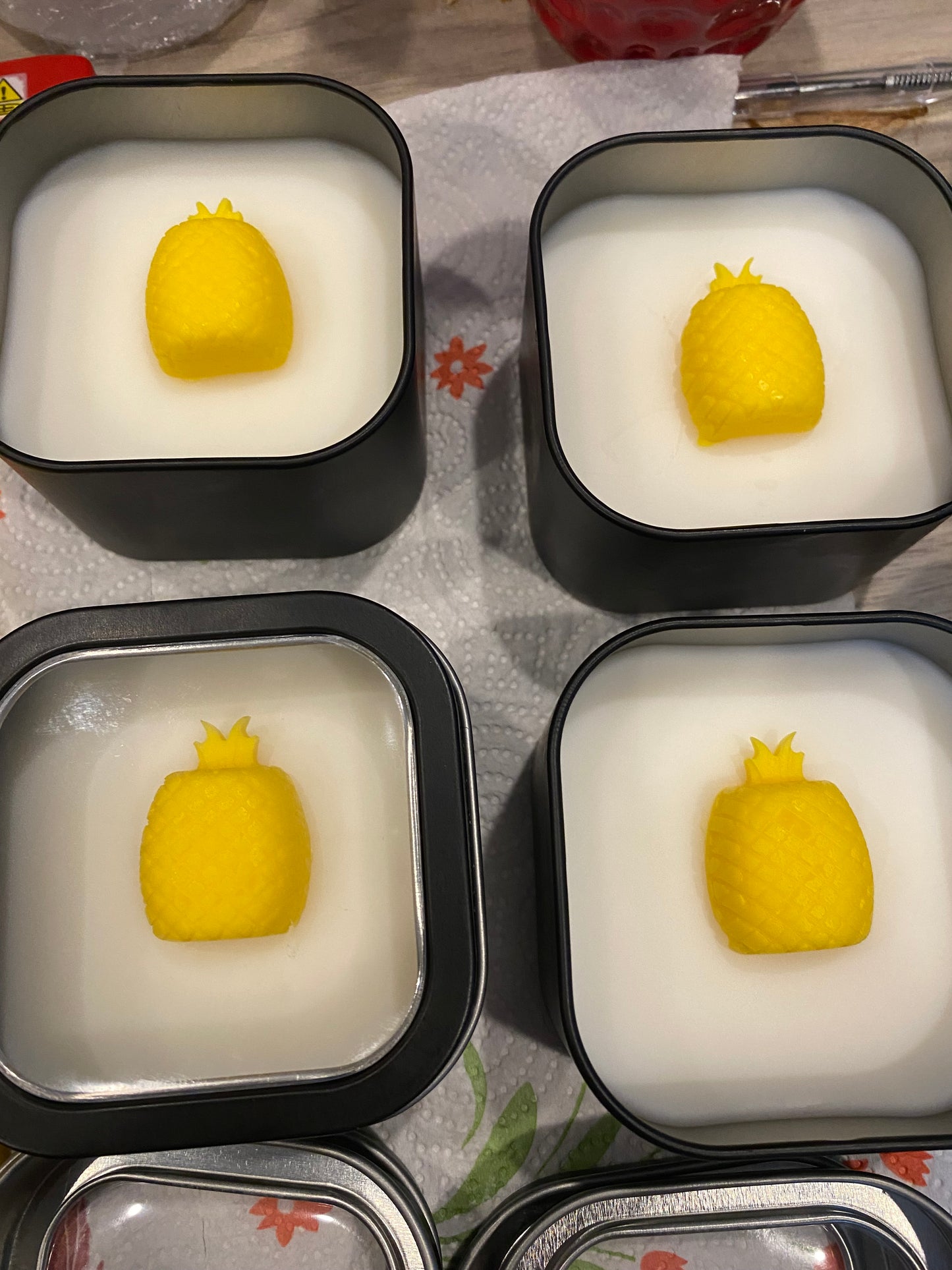 Sage and Pineapple Wickless Candle {Flameless)